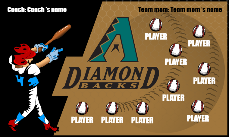 Arizona Diamondbacks 7 - Baseball Banner