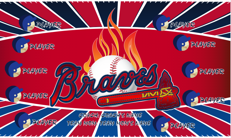 Atlanta Braves - Baseball Banner