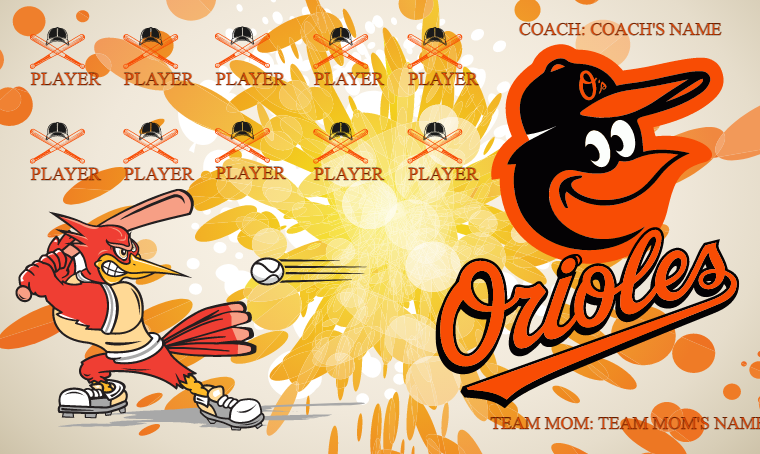 Baltimore Orioles - Baseball Banner