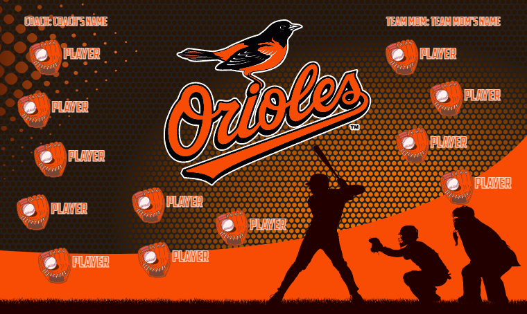 Baltimore Orioles 2 - Baseball Banner