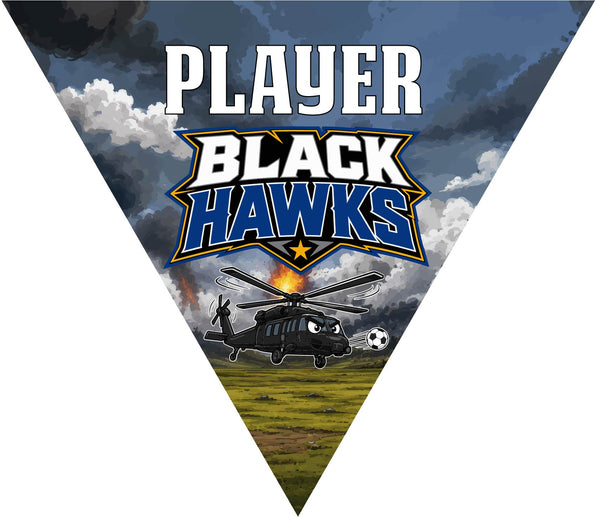 Black Hawks - Triangle Soccer Banners