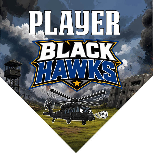 Black Hawks - Homeplate Soccer Pennant