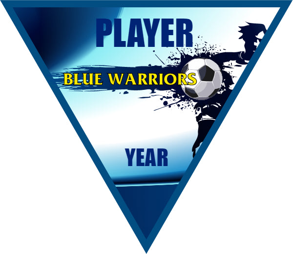 Blue Warriors 2 - Triangle Soccer Banners