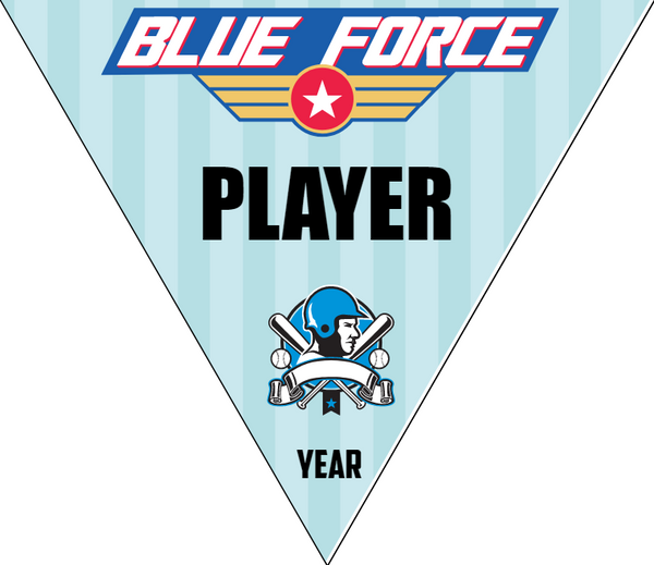 Blue Force - Triangle Softball Pennant