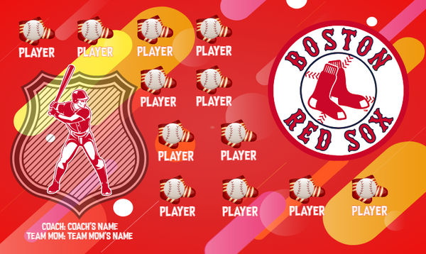 Boston Red Sox - Baseball Banner