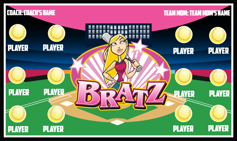 Bratz - Baseball Banner