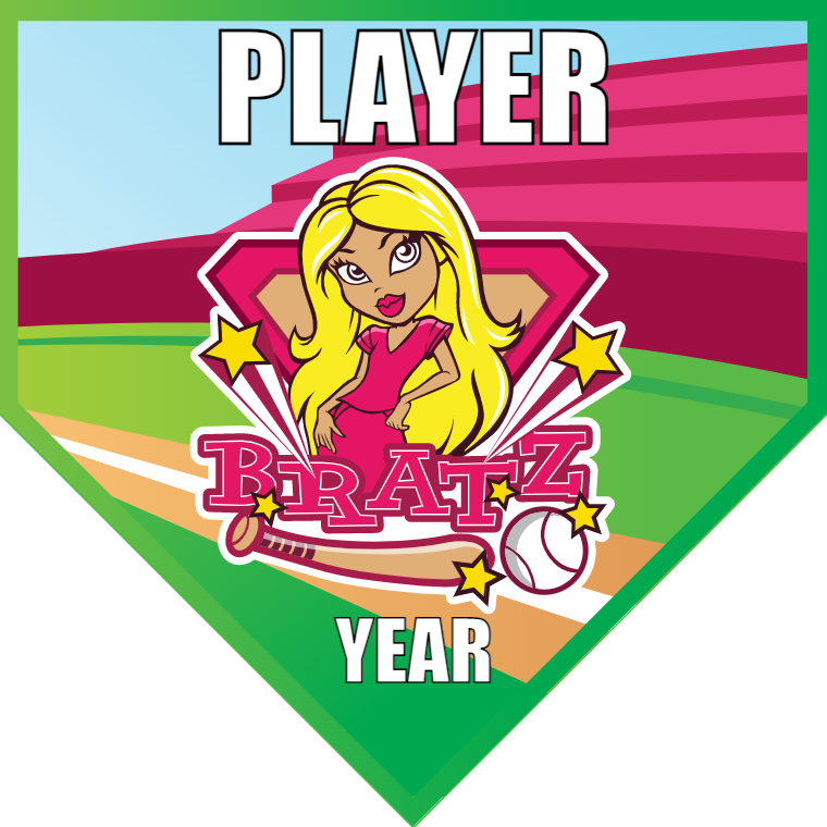 Bratz - Home Plate Softball Pennant