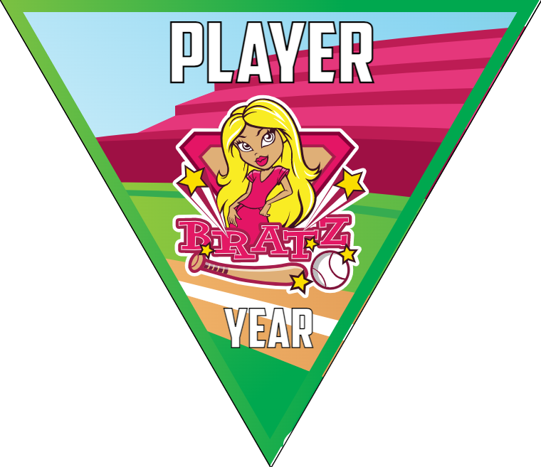 Bratz - Triangle Softball Pennant