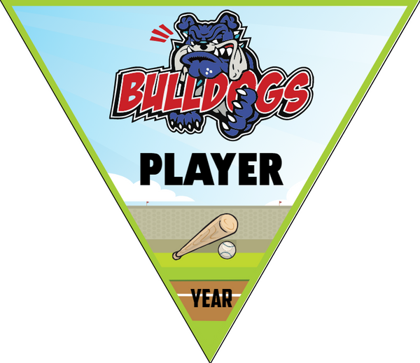Bulldogs - Triangle Softball Pennant