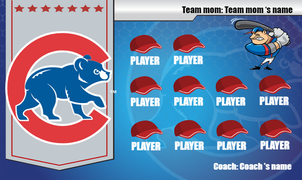 Chicago Cubs 3 - Baseball Banner