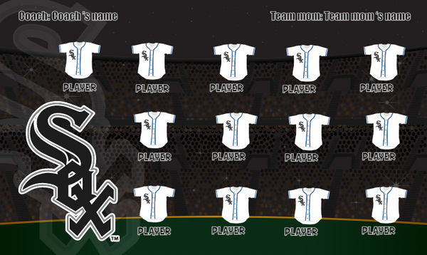 Chicago White Sox 7 - Baseball Banner