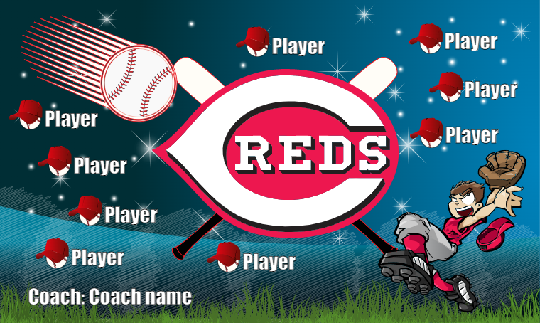 Cincinnati Reds - Baseball Banner