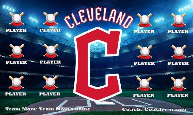 Cleveland Guardians 2 - Baseball Banner