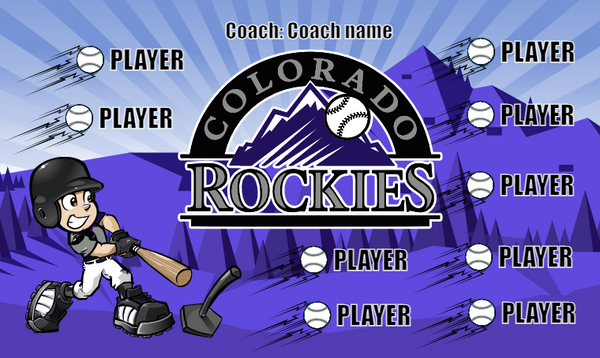 Colorado Rockies - Baseball Banner