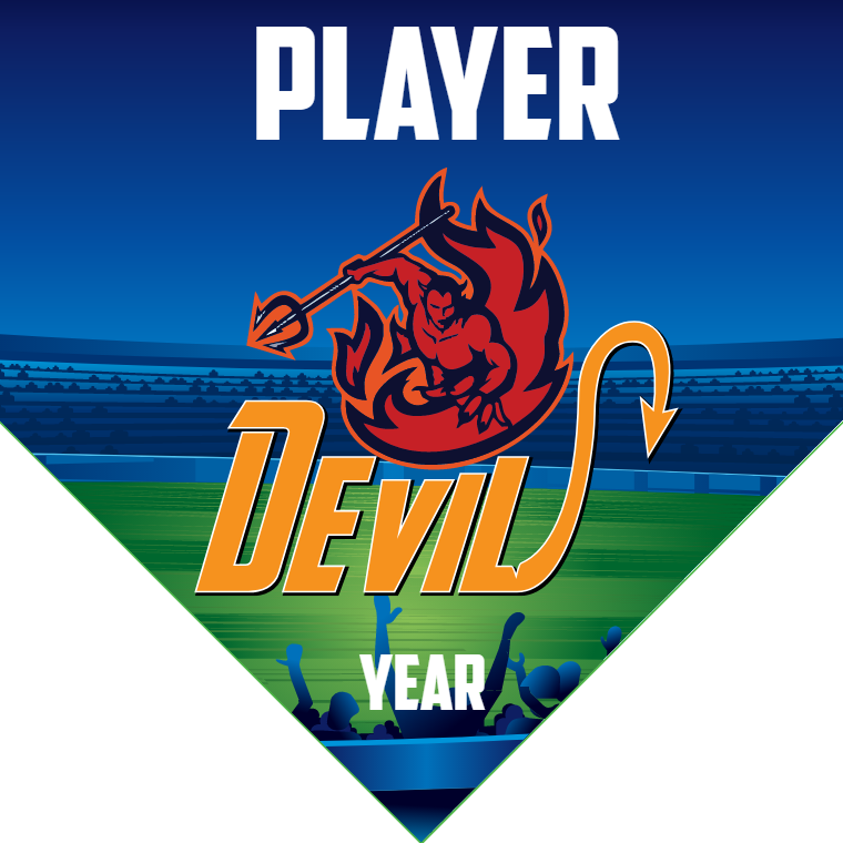 Devil - Home Plate Softball Pennant