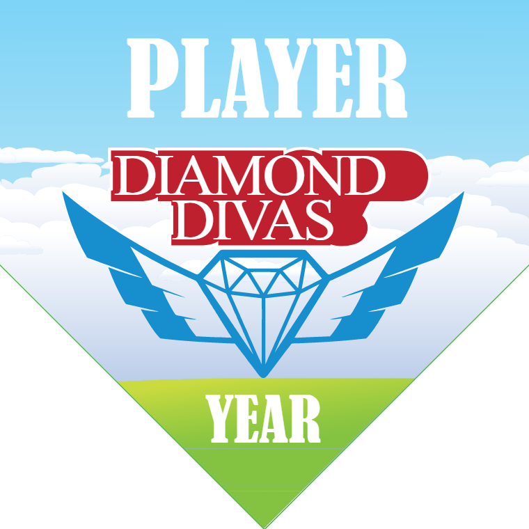 Diamond Divas - Home Plate Softball Pennant