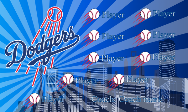 Dodgers 2 - Baseball Banner