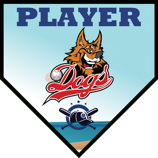 Dogs - Home Plate Softball Pennant