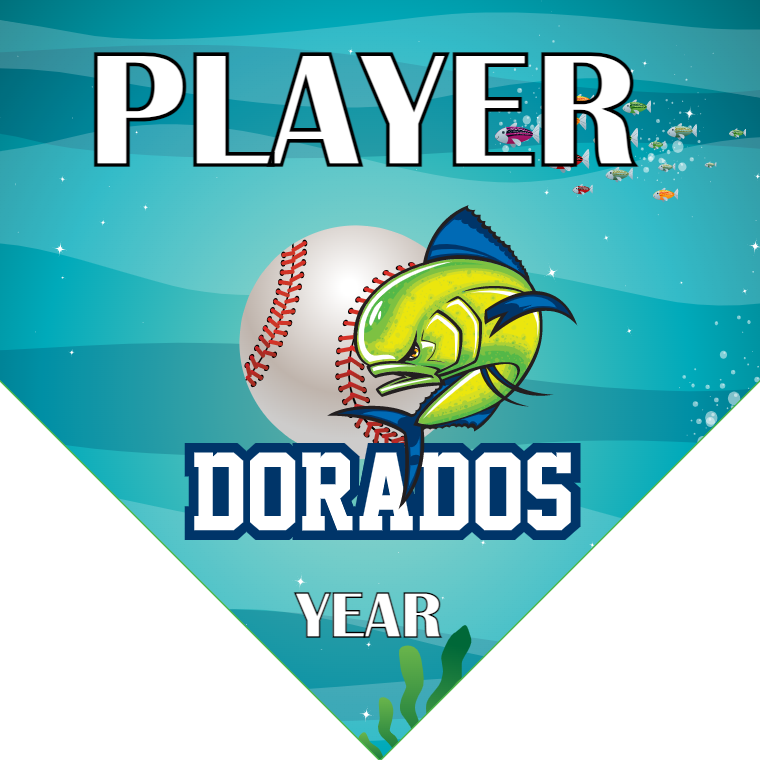 Doradogs - Home Plate Softball Pennant