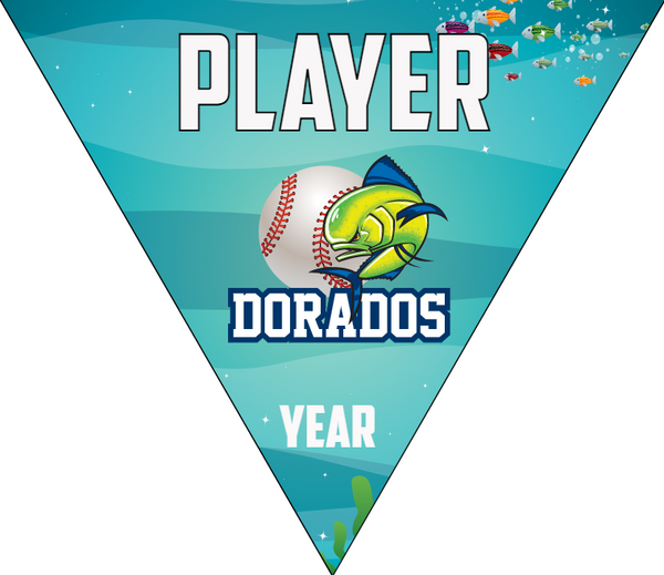 Dorados - Triangle Softball Pennant