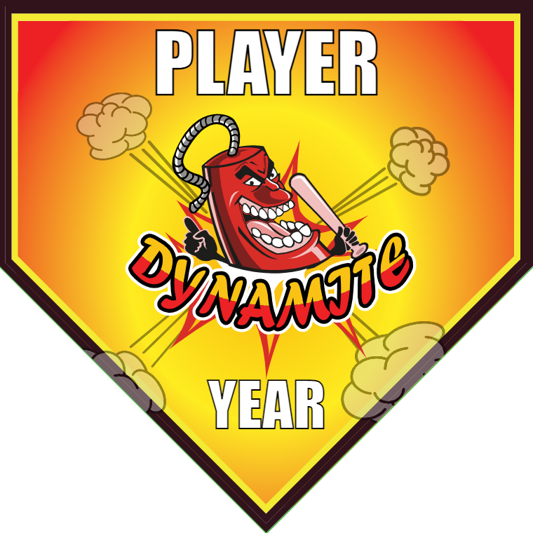 Dynamite - Home Plate Softball Pennant