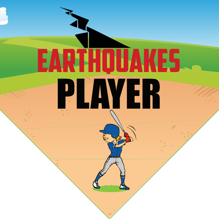 Earthquakes - Home Plate Softball Pennant