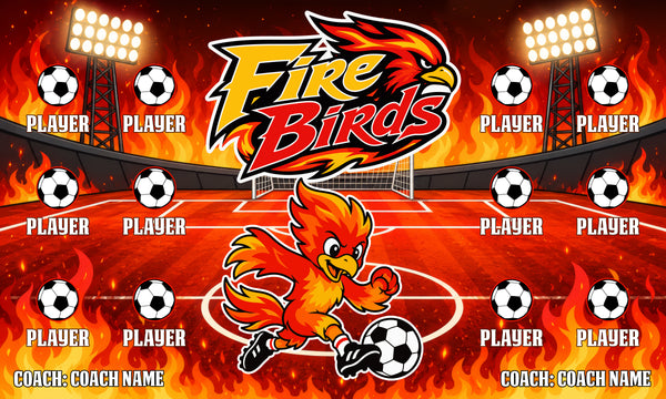 Fire Birds - Soccer Banner