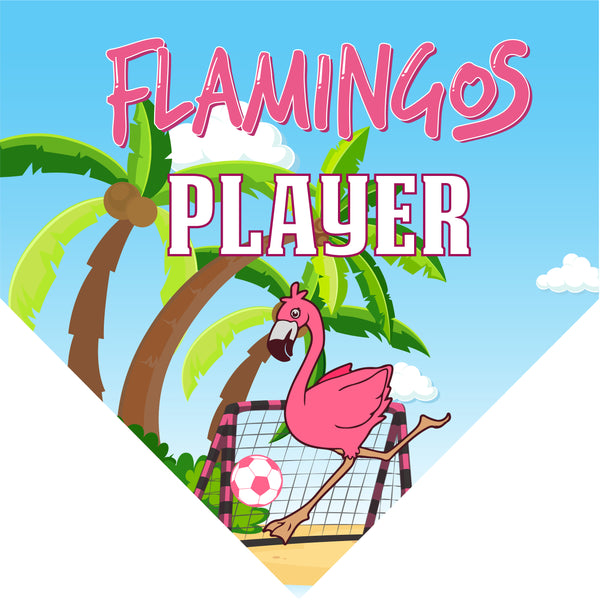 Flamingos - Homeplate Soccer Pennant