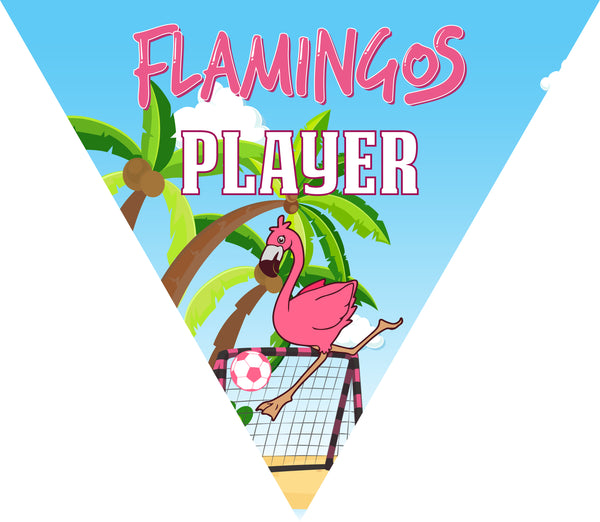 Flamingos 1 - Triangle Soccer Banners