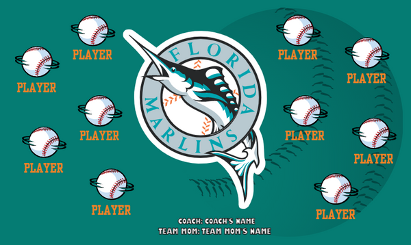 Florida Marlins 3 - Baseball Banner