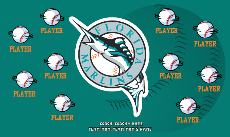 Florida Marlins 3 - Baseball Banner