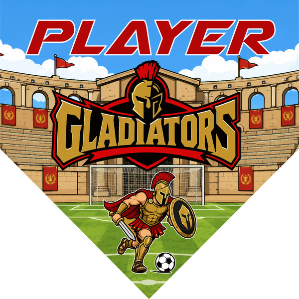 Gladiators 2 - Homeplate Soccer Pennant