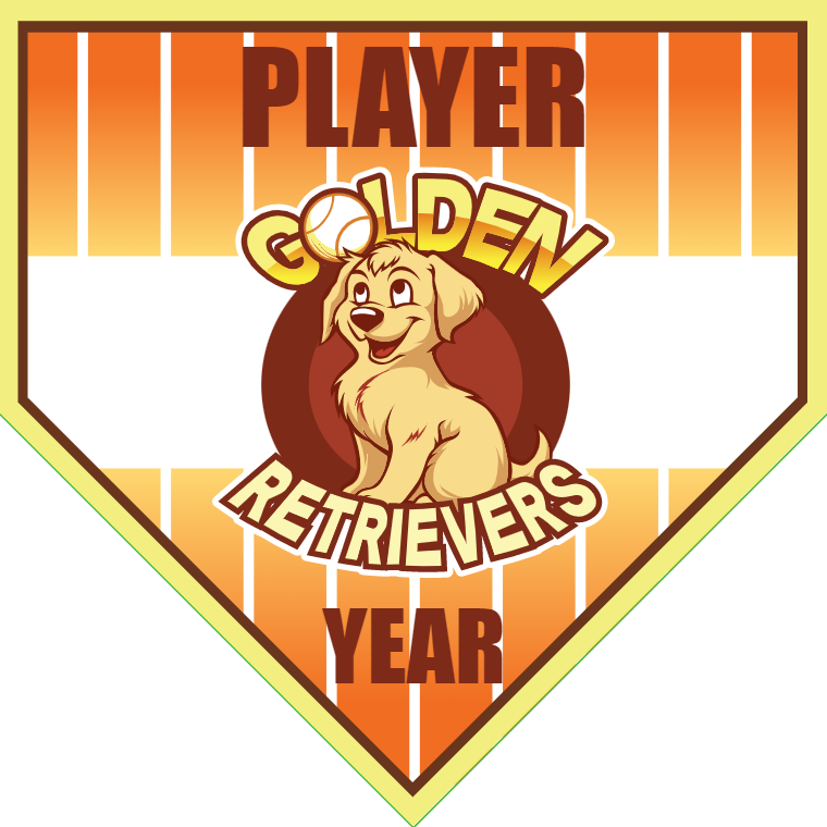 Golden Retrievers - Home Plate Softball Pennant