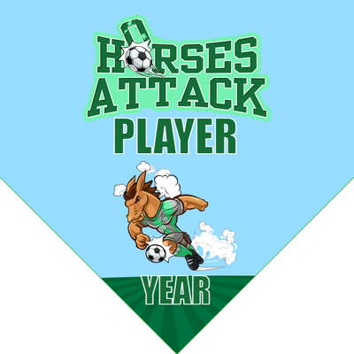 Horses Attack - Home Plate Softball Pennant