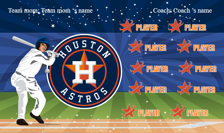 Houston Astros - Baseball Banner