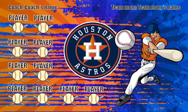 Houston Astros 4 - Baseball Banner