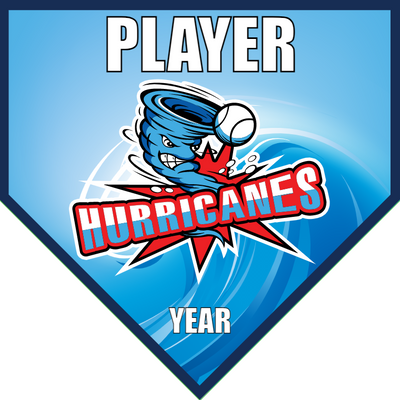 Hurricanes - Home Plate Softball Pennant