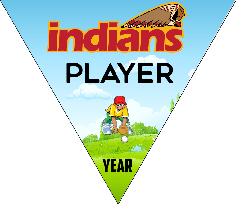 Indians - Triangle Softball Pennant