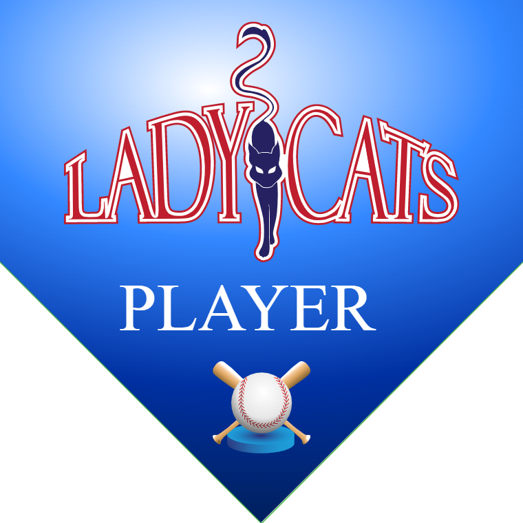 Lady Cats - Home Plate Softball Pennant