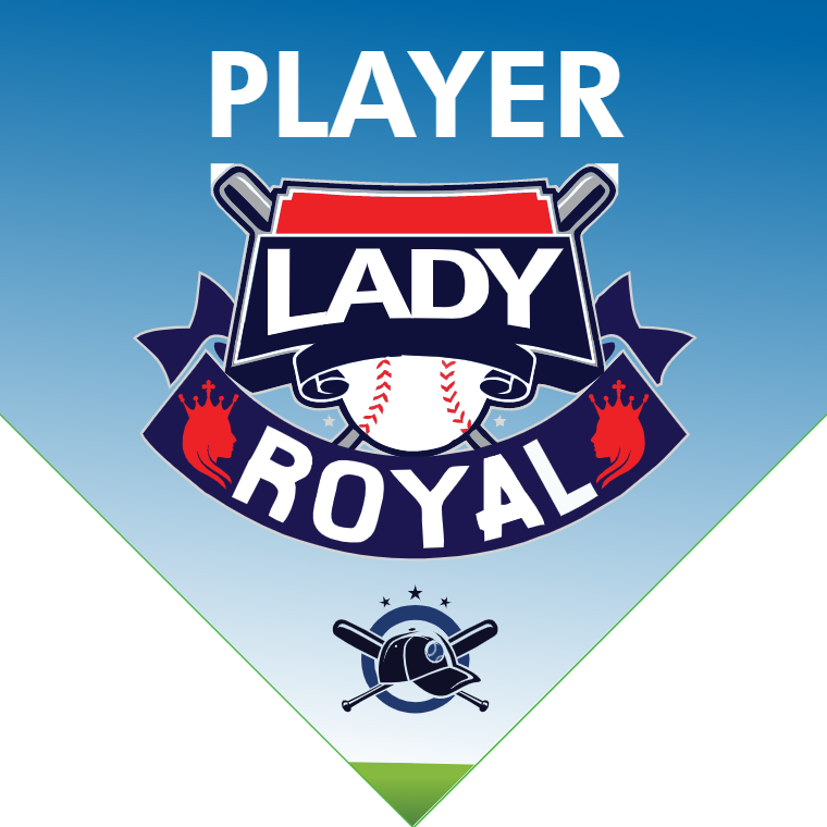 Lady Royal - Home Plate Softball Pennant