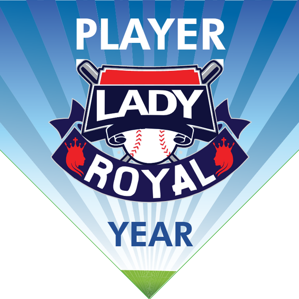 Lady Royal 2 - Home Plate Softball Pennant