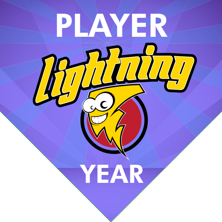 Lightning - Home Plate Softball Pennant