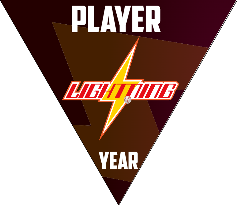 Lightning 2 - Triangle Softball Pennant