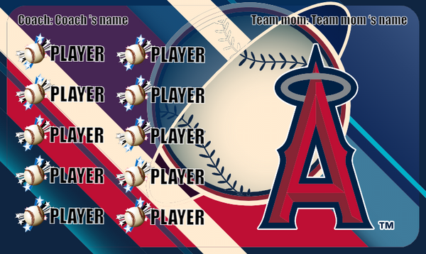 Los Angeles Angels 4 - Baseball Banner
