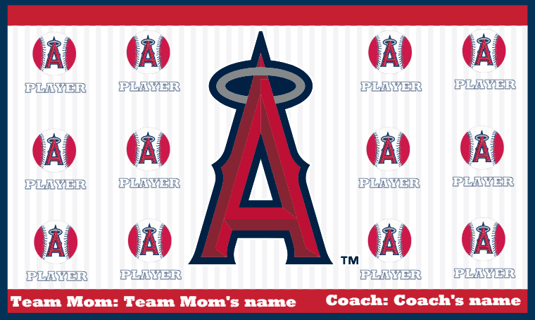 Los Angeles Angels 5 - Baseball Banner