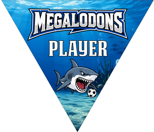 Megalodons - Triangle Soccer Banners