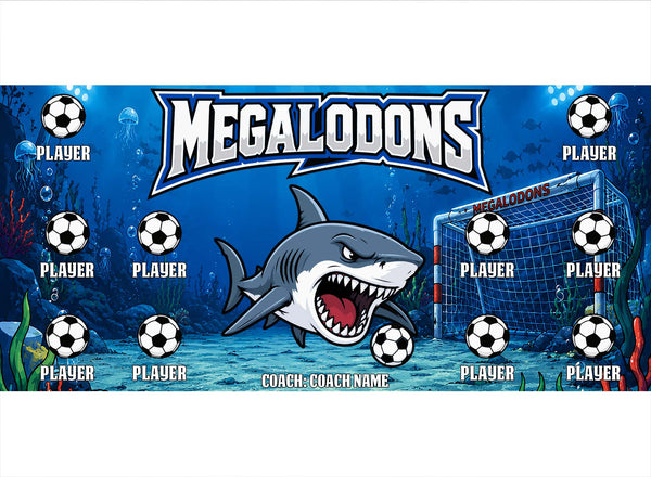 Megalodons Soccer Banner