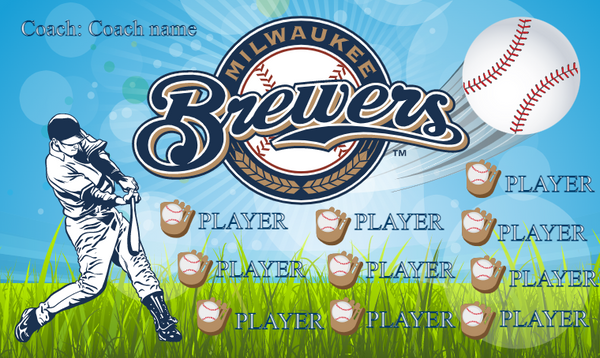 Milwaukee Brewers 2 - Baseball Banner