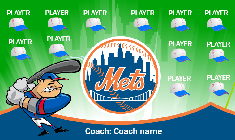 New York Mets - Baseball Banner