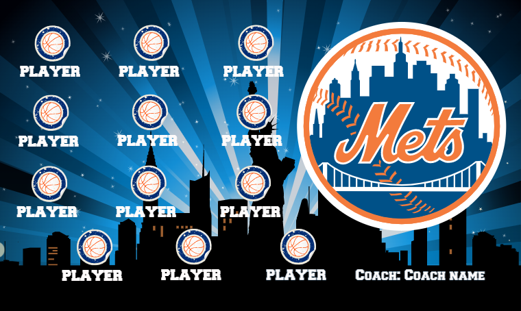 New York Mets 2 - Baseball Banner